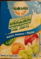 Mängden socker i Boisson aux fruits