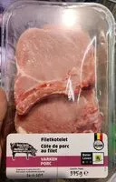 Mängden socker i Côte de porc au filet