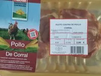 Mängden socker i Filete contramuslo de Pollo corral