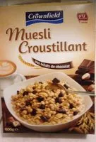 Mängden socker i Muesli croustillant aux éclats de chocolat