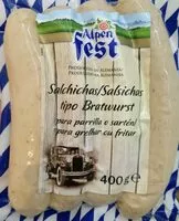 Mängden socker i Salchichas tipo Bratwurst