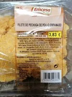 Mängden socker i Filete de pechuga de pollo empanada