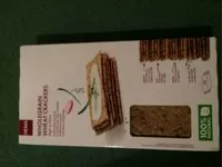 Mängden socker i Wholegrain wheat crackers