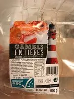 Mängden socker i Gambas ASC cuites entières 30/40