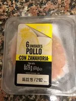 Mängden socker i Burger meat de pollo con zanahoria