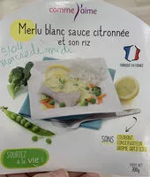 Mängden socker i Merlu blanc sauce citronnée et son riz