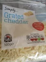 Mängden socker i Grated cheddar
