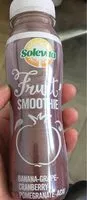 Mängden socker i Smoothie, Banane, Raisin, Canneberges, Grenade, Açaï