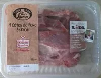 Mängden socker i Cote echine de porc