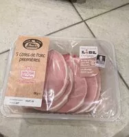 Mängden socker i Côtés de porc premières
