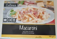 Mängden socker i Macaroni jambon et fromage