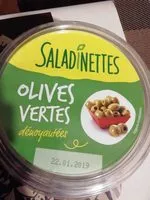 Mängden socker i Olives vertes dénoyautées