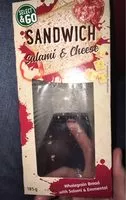 Mängden socker i Sandwich salami & cheese