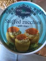 Mängden socker i Zucchini stuffed with rice, zucchini