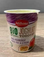 Mängden socker i Bio Joghurt mangue - fruit de la passion