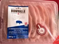 Mängden socker i Escalope du filet de porc