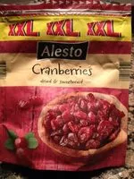 Mängden socker i Cranberries Dried And Sweetned