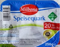 Mängden socker i Speisequark 20% Fett i. Tr.