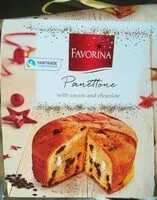 Mängden socker i Panettone with cream and chocolate