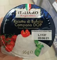 Mängden socker i Ricotta di bufala campana