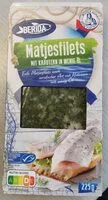 Mängden socker i Matjesfilets mit Kräutern in wenig Öl
