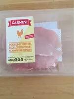 Mängden socker i Escalope de poulet