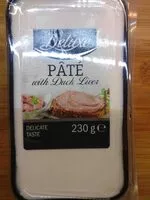 Mängden socker i Paté with Duck Liver