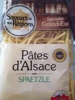 Mängden socker i Pâtes d'Alsace - Spätzle