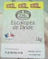 Mängden socker i Escalopes de dinde