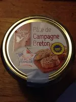 Mängden socker i Paté de campagne breton