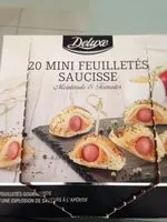 Mängden socker i 20 Mini Feuilletés Saucisse