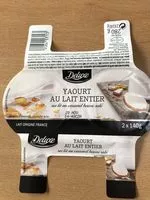 Mängden socker i Yaourt au Lait Entier sur lit au caramel beurre salé