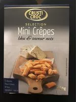 Mängden socker i Mini Crêpes fourrées Bleu & saveur noix