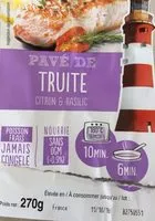 Mängden socker i Pavé de truite citron et basilic