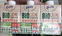 Mängden socker i Bio Crème Liquide Entière