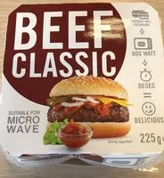 Mängden socker i Beef Classic Burger Für Die Mikrowelle
