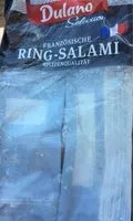 Mängden socker i Salami Ring , Air Dried