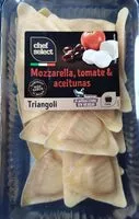 Mängden socker i Triangoli Mozzarella, tomate & aceitunas