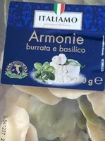 Mängden socker i Armoni Burrata e basilico