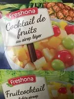 Mängden socker i Cocktail de fruits au sirop léger