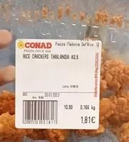 Mängden socker i Rice crackers Thailandia