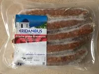 Mängden socker i frische grobe Bratwurst von Rind und Lamm