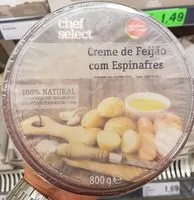 Mängden socker i Creme de Feijão com Espinafres
