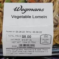 Mängden socker i Vegetable Lomein