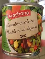 Mängden socker i Macédoine de légumes