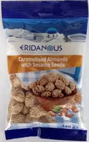 Mängden socker i Caramelised almonds with sesame seeds