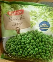 Mängden socker i Svenska ärter