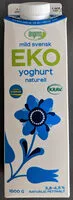 Mängden socker i ängens mild svensk eko yoghurt naturell