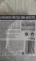 Mängden socker i Longaniza fresca con anisetes