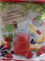 Mängden socker i Smoothie mix fresas, plátano y arándanos